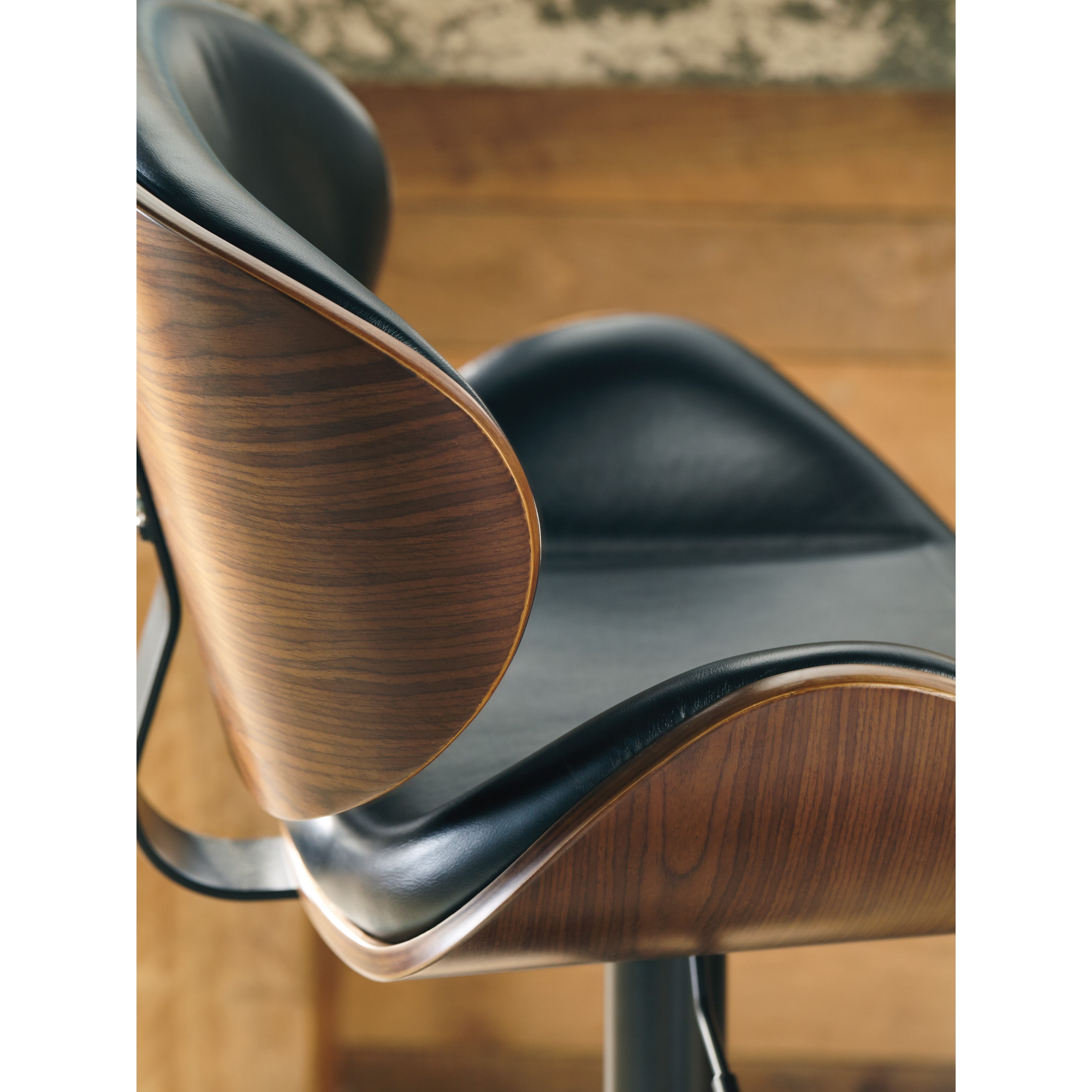 Bellatier black tall outlet upholstered swivel barstool